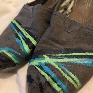 Toms canvas women 8 stripes & splatters